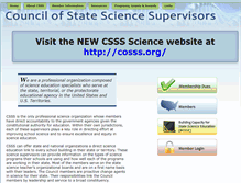 Tablet Screenshot of csss-science.org